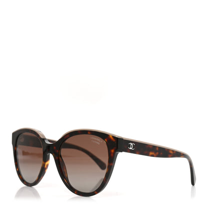 Chanel Acetate Polarized CC Butterfly Sunglasses 5414 Tortoise 1 of 7