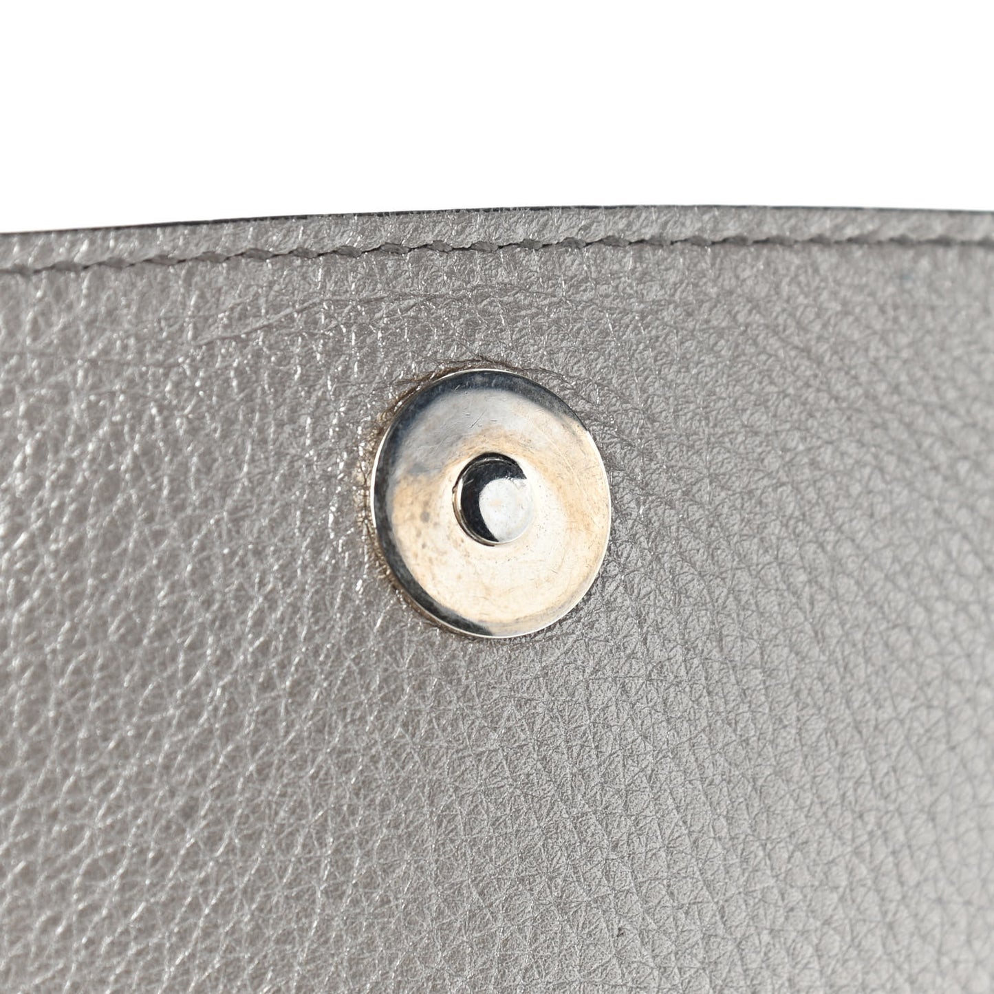 Metallic Pebbled Calfskin Medium Soho Flap Crossbody Golden Beige