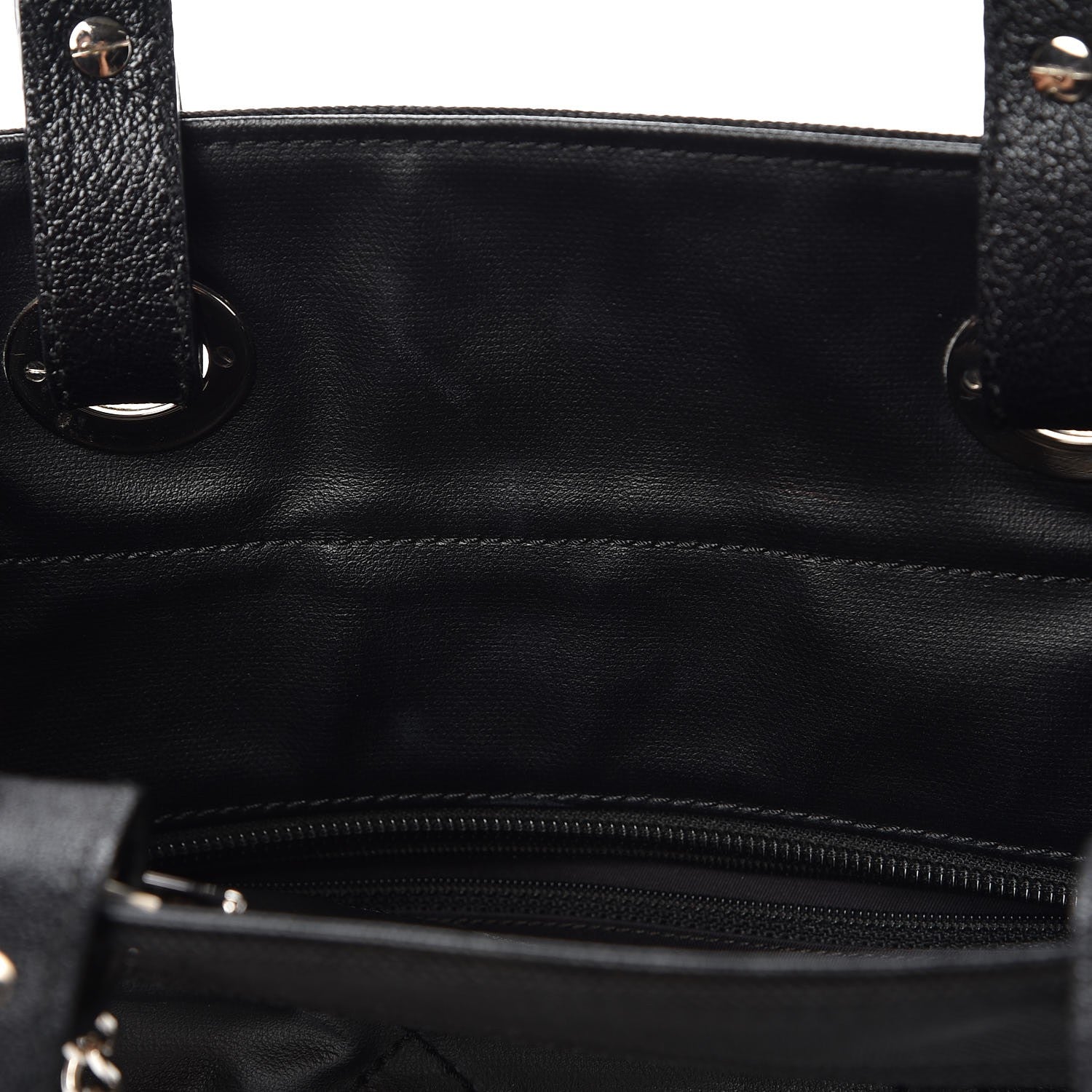 Chanel Coated Canvas Quilted Small Paris Biarritz Tote Black 8 of 8