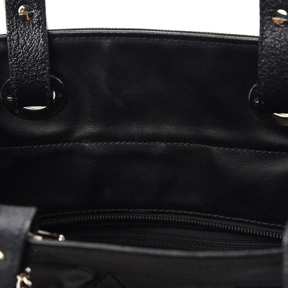 Chanel Coated Canvas Quilted Small Paris Biarritz Tote Black 8 of 8