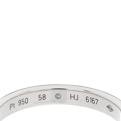Cartier Platinum 3mm C De Cartier Wedding Band Ring 58 8.5 4 of 4