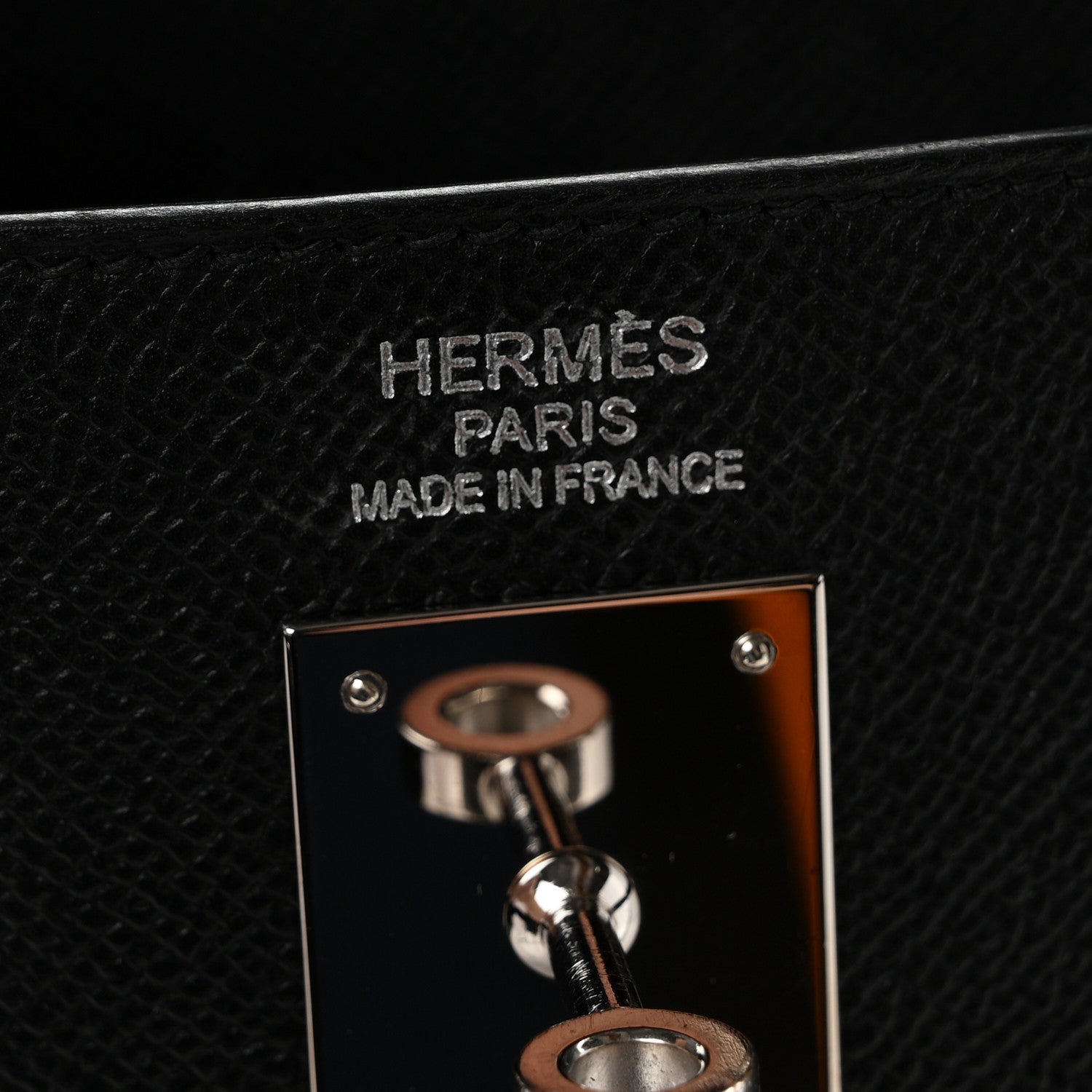 Hermes Epsom Kelly Sellier 35 Black 5 of 9