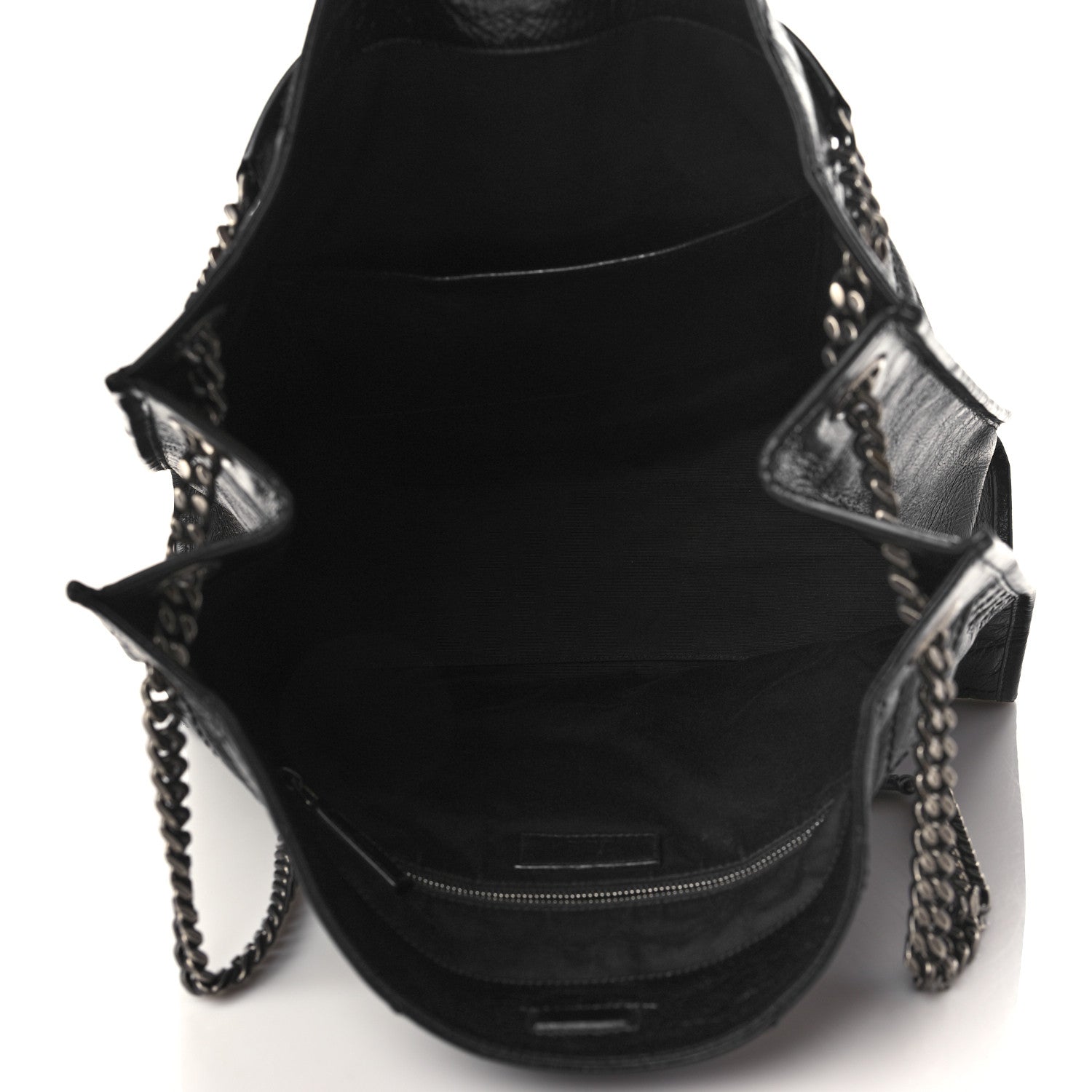 Saint Laurent Crinkled Calfskin Matelasse Monogram Niki Shoulder Bag Black 5 of 8