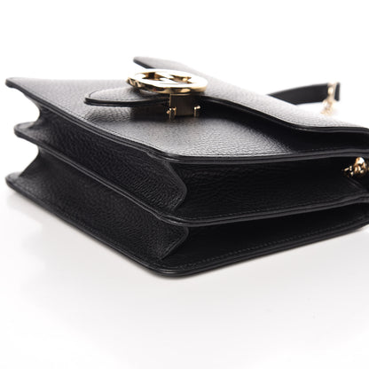 Gucci Dollar Calfskin Small Interlocking G Shoulder Bag Black 6 of 9