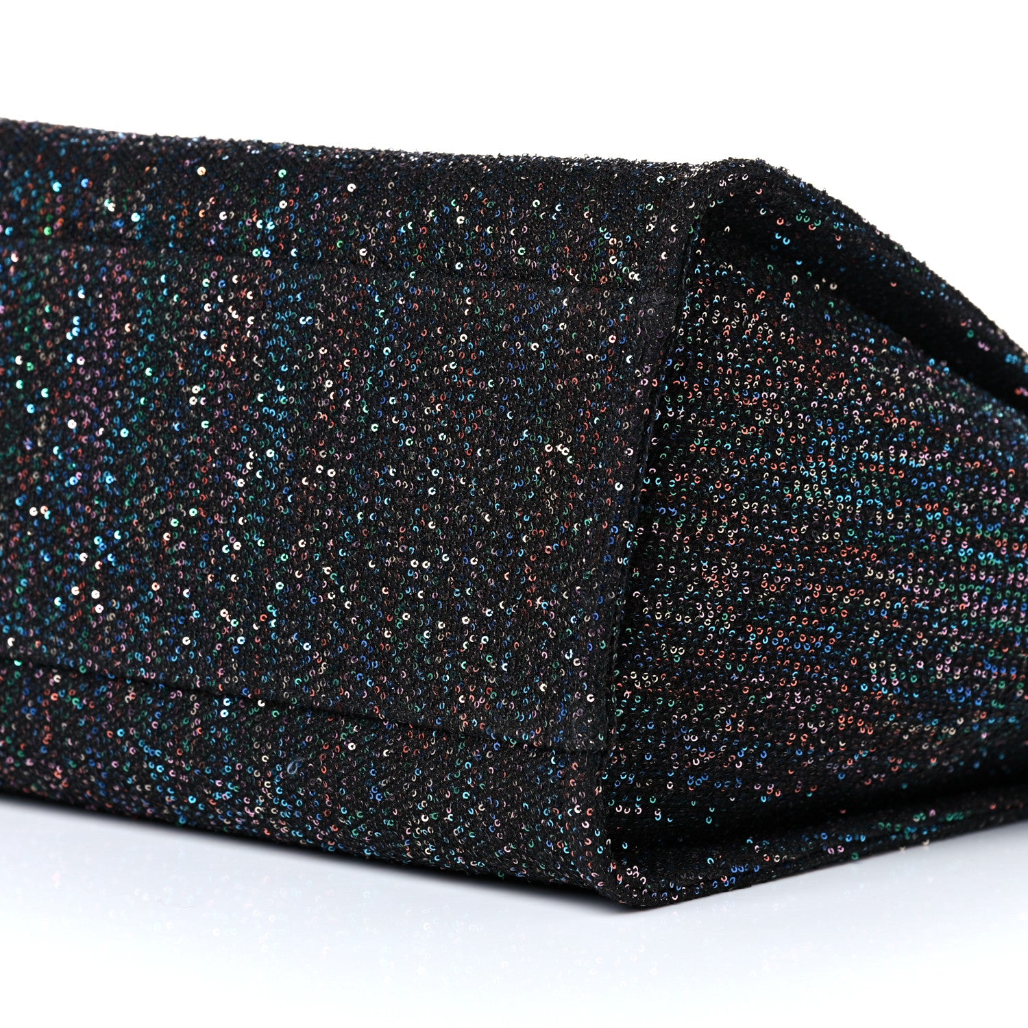 Chanel Calfskin Sequin Medium Deauville Tote Black 9 of 9