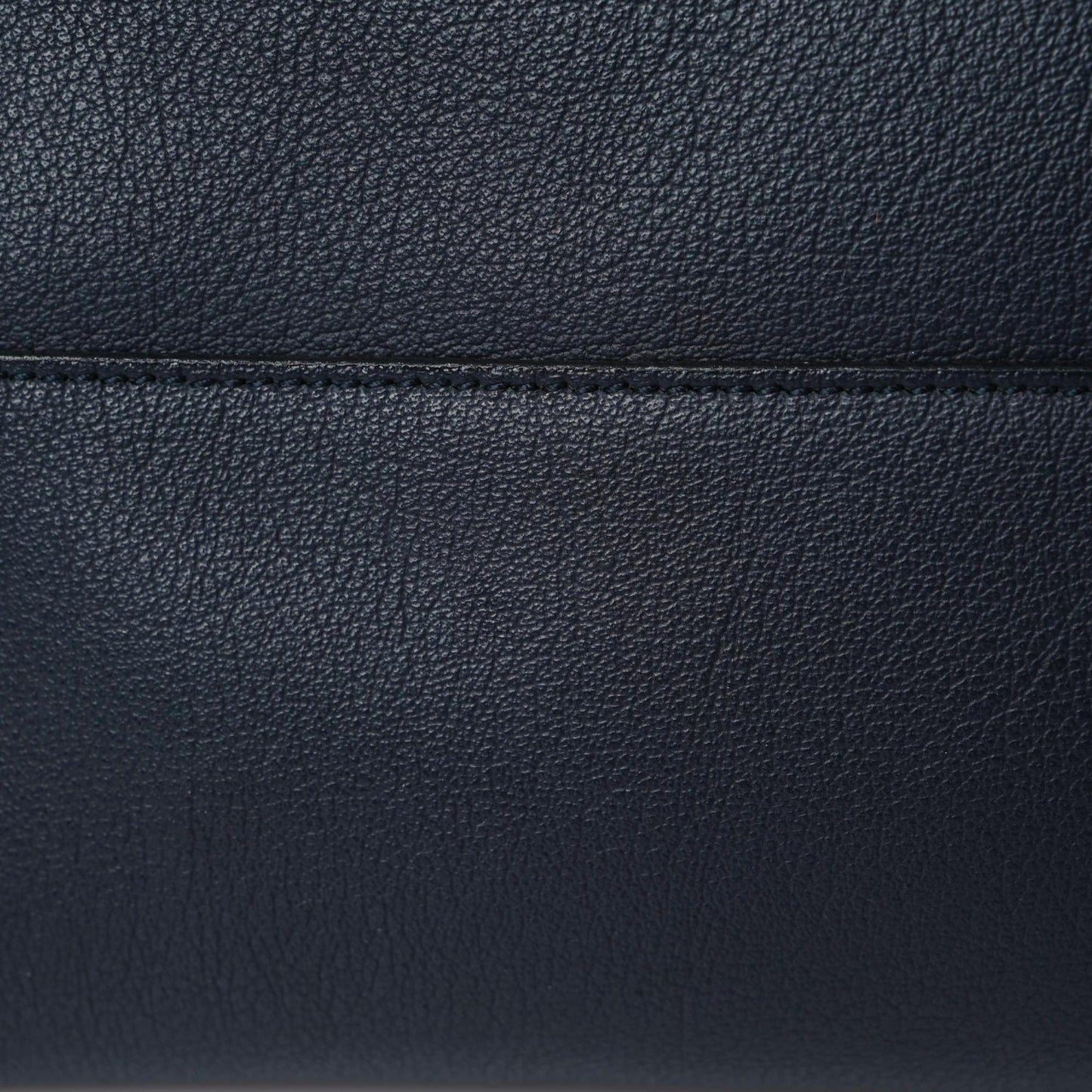 Calfskin Large Shopping Tote Deep Marine
