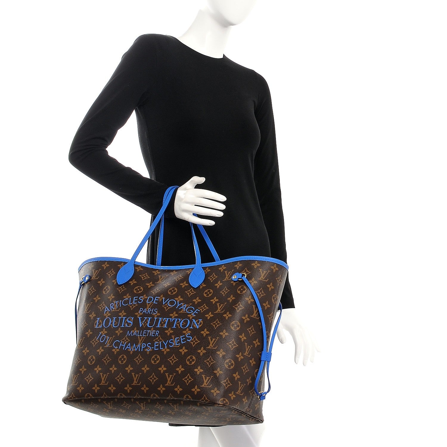 Louis Vuitton Monogram Articles de Voyage Ikat Neverfull GM Grand Blue 2 of 14