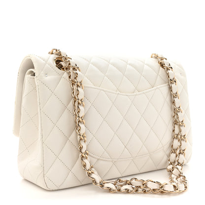 Chanel Caviar Quilted Medium Double Flap White 3 of 12