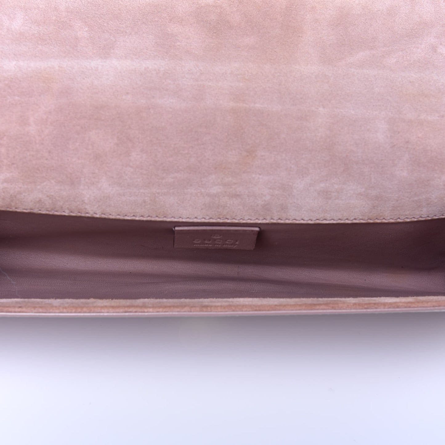 Patent Microguccissima Small Broadway Clutch Dark Cipria
