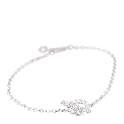 Hermes 18K White Gold Diamond Finesse Bracelet SH 1 of 6