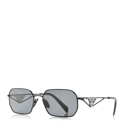 Prada Metal Symbole Triangle Logo Sunglasses SPR A51 Black 1 of 8