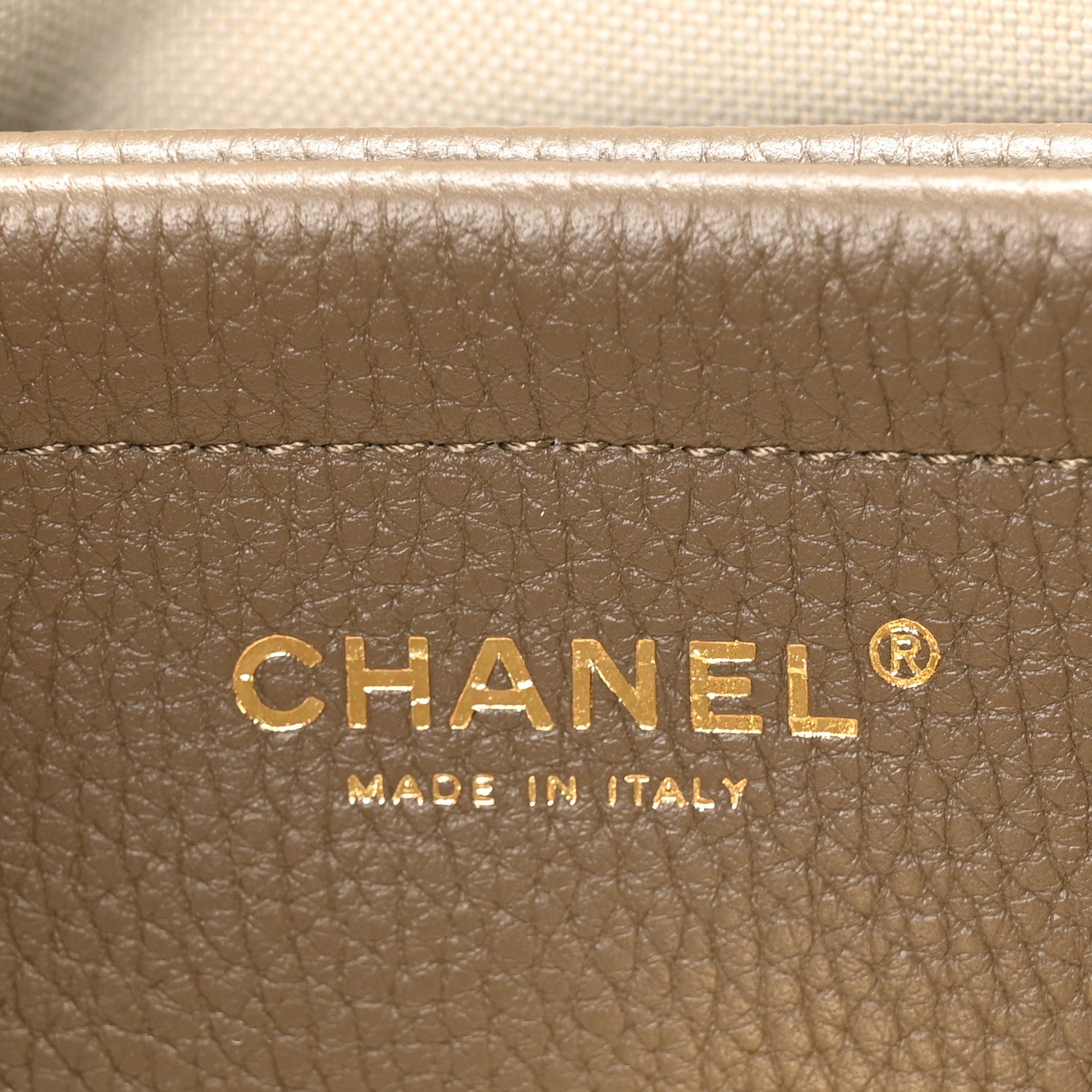 Chanel Grained Calfskin Stitched Urban Essentials Small Shopping Bag Dark Khaki 6 of 11