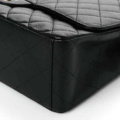 Chanel Caviar Quilted Maxi Single Flap Black 10 of 10