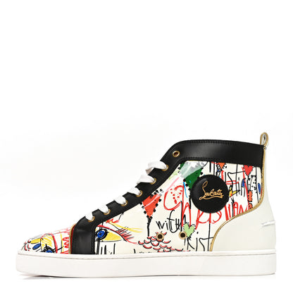 Christian Louboutin Patent Flash Paillettes Mens Rantus Orlato Sneakers 45.5 Version White 1 of 9