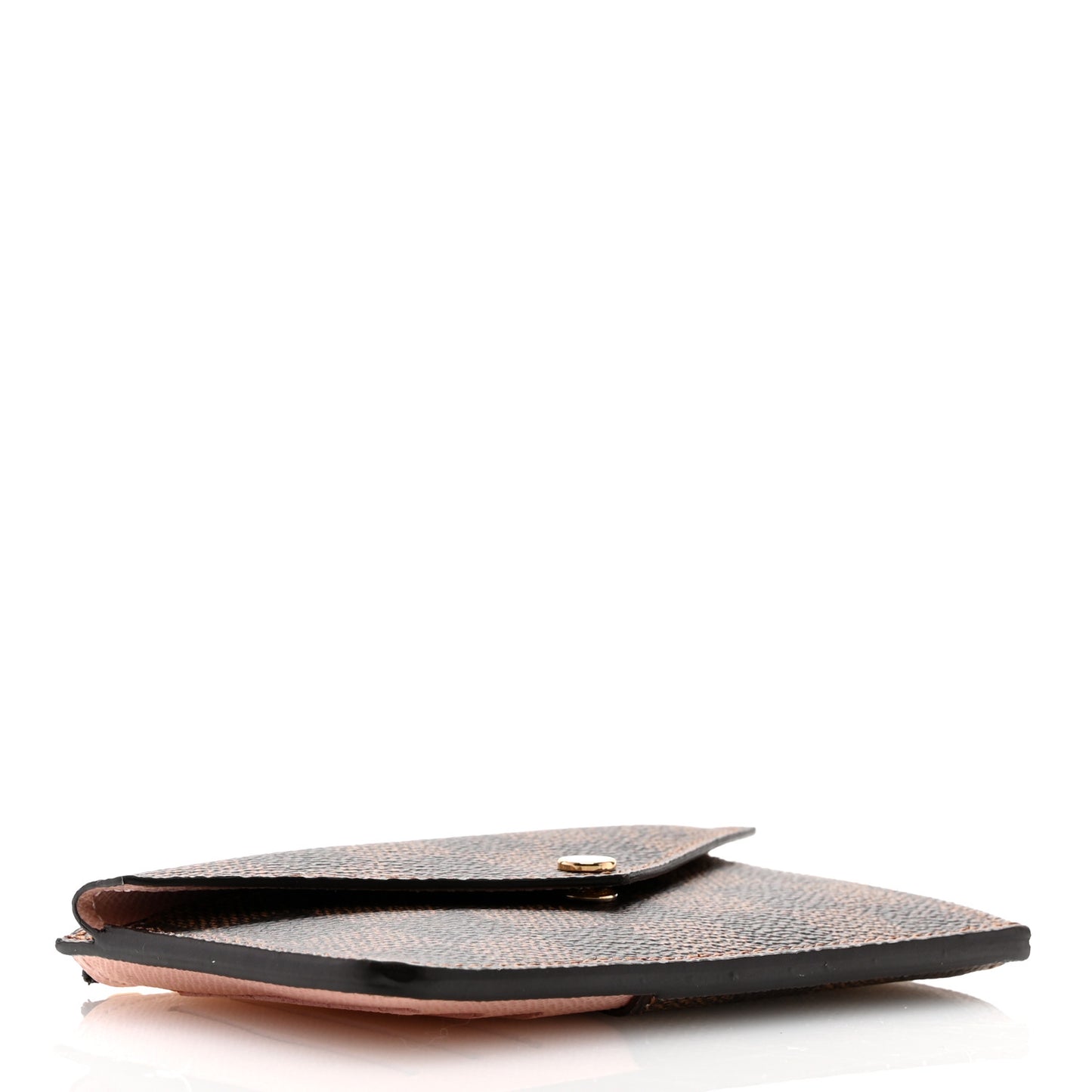Damier Ebene Recto Verso Card Holder Rose Ballerine