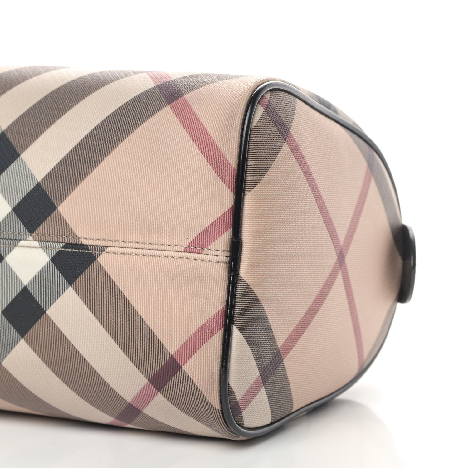 Burberry Nova Check Small Chester Bowling Bag Black 7 of 12