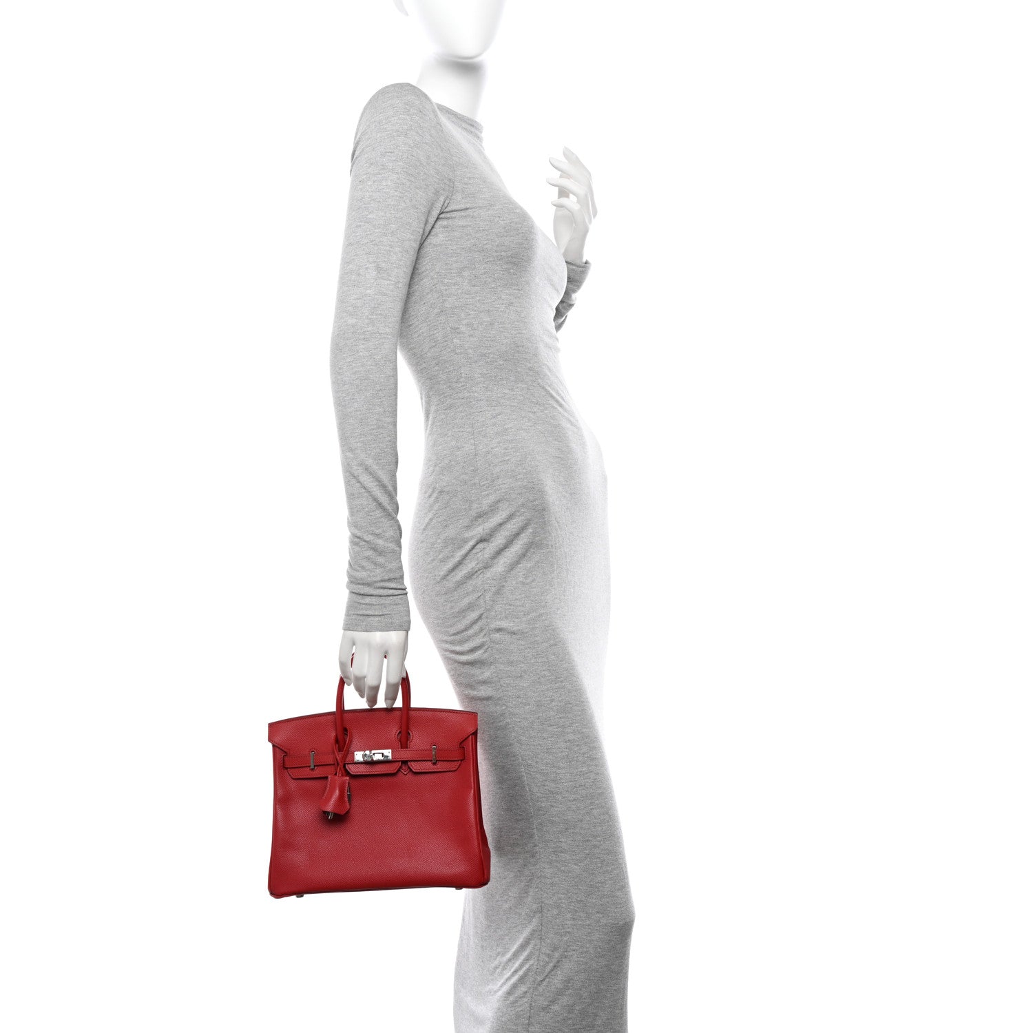 Hermes Epsom Birkin 25 Rouge Garance 2 of 17