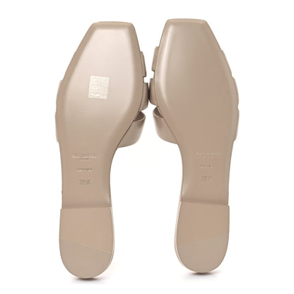 Saint Laurent Calfskin Tribute 05 Slide Sandals 39.5 Dark Beige 6 of 10
