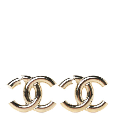 Chanel Metal CC Earrings Gold 1 of 5