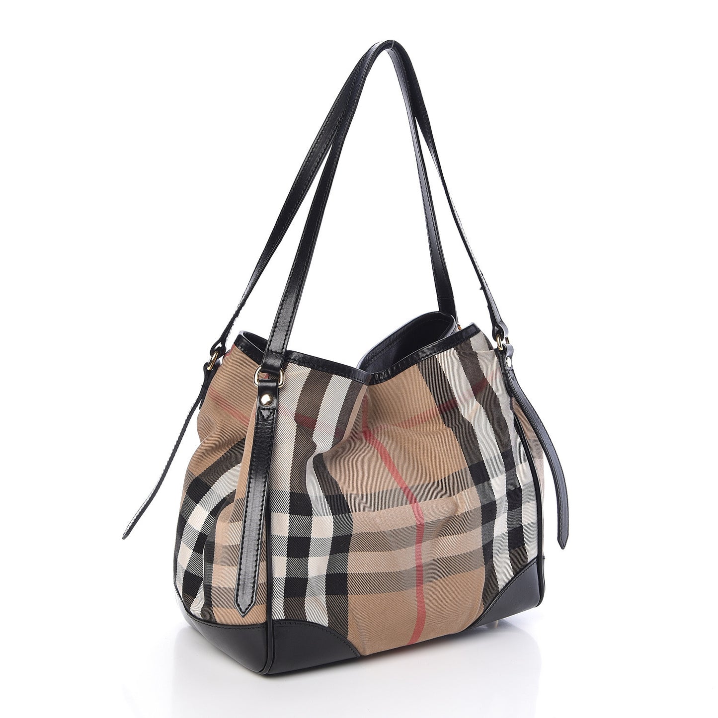 House Check Small Canterbury Tote Black
