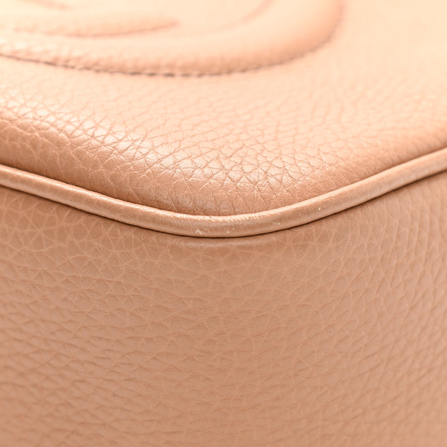Gucci Pebbled Calfskin Small Soho Disco Bag Rose Beige 12 of 13