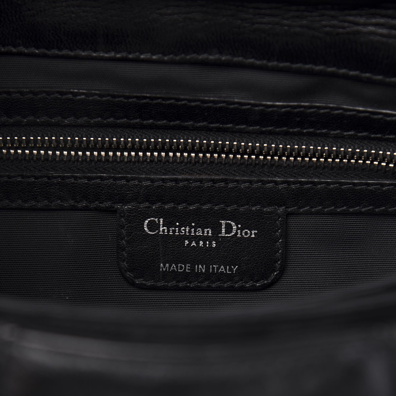 Christian Dior Lambskin Cannage Ruffle New Lock Flap Black 6 of 11
