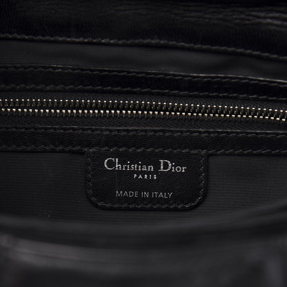 Christian Dior Lambskin Cannage Ruffle New Lock Flap Black 6 of 11