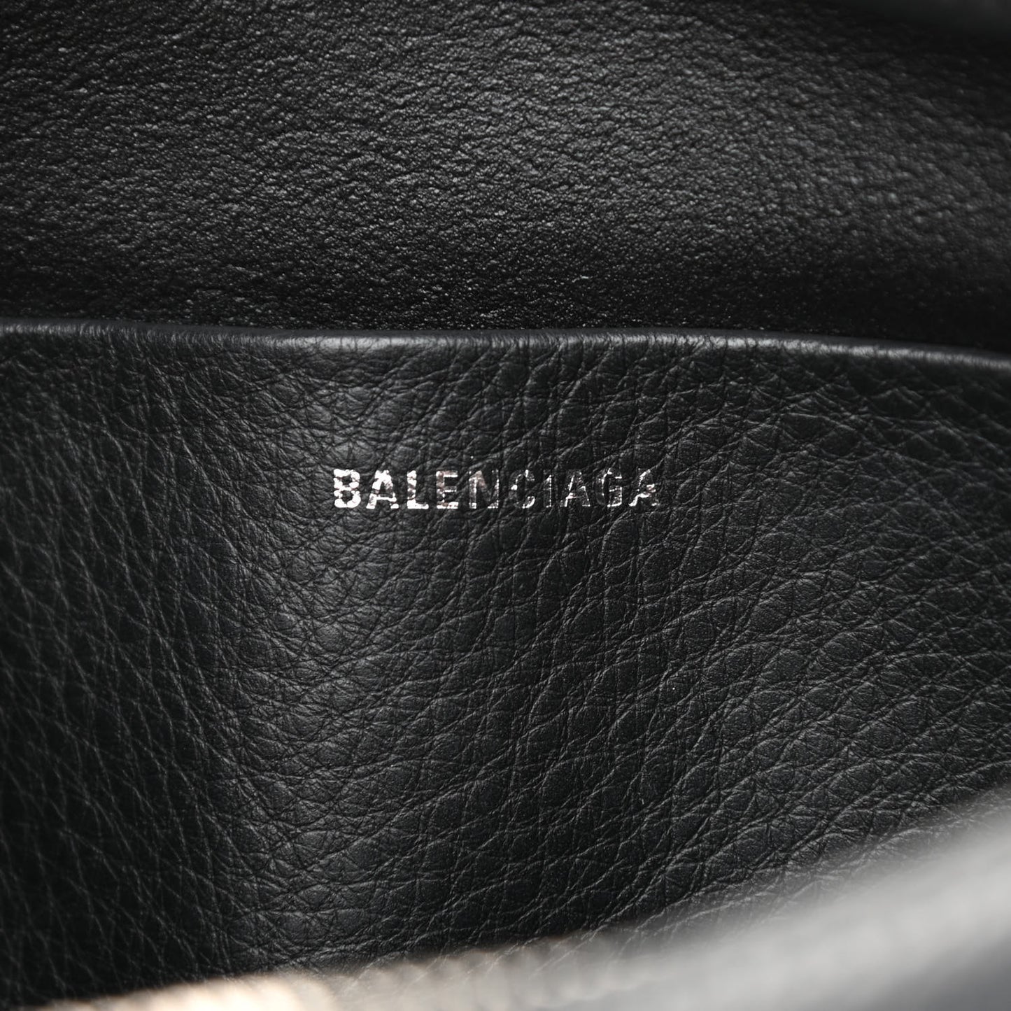 Calfskin Logo S Everyday Camera Bag Black