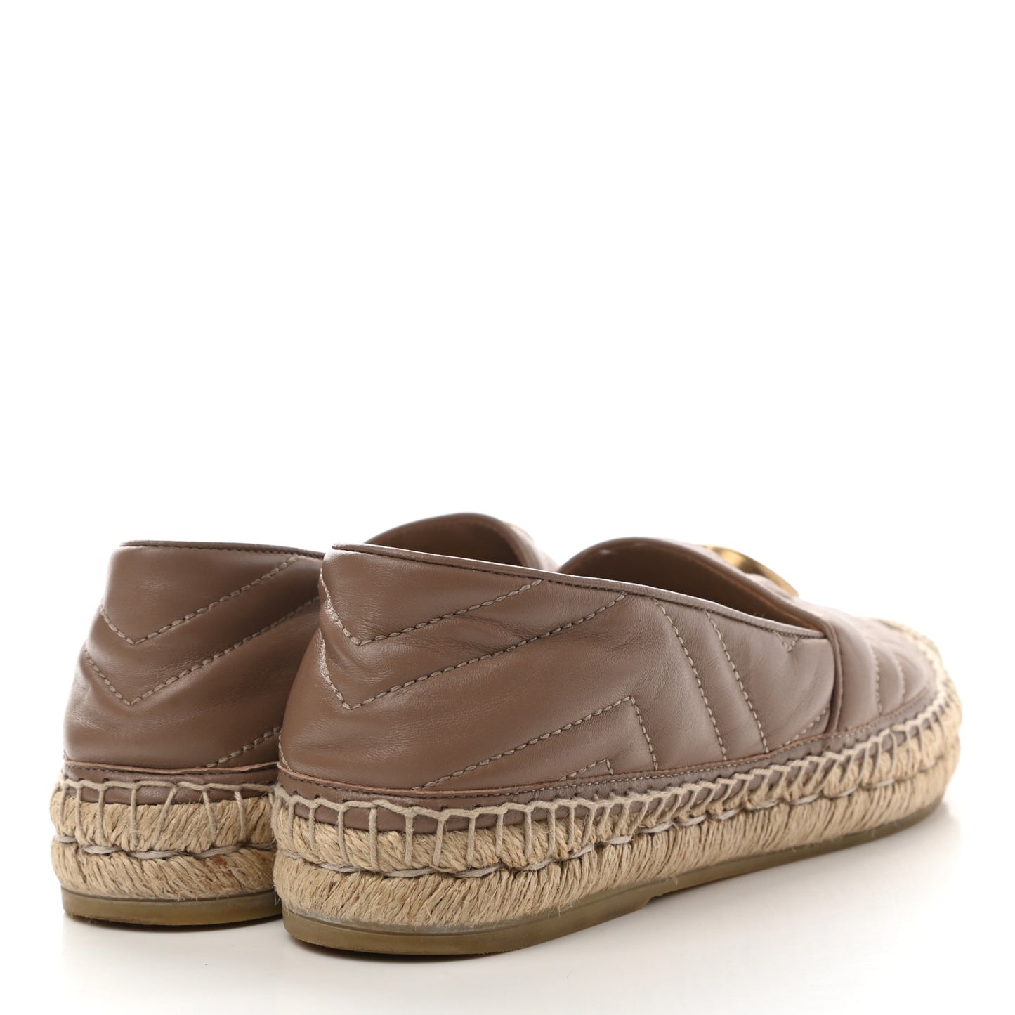 Nappa Matelasse GG Marmont Espadrilles 37.5 Porcelain Rose