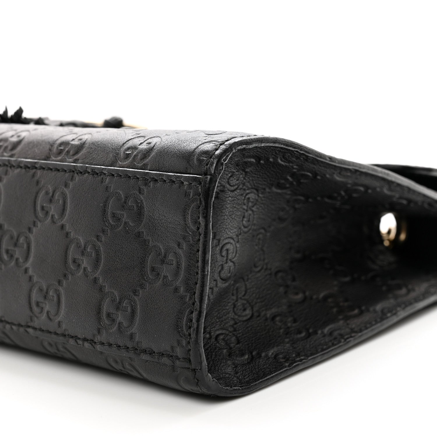 Gucci Guccissima Medium Emily Chain Shoulder Bag Black 12 of 13