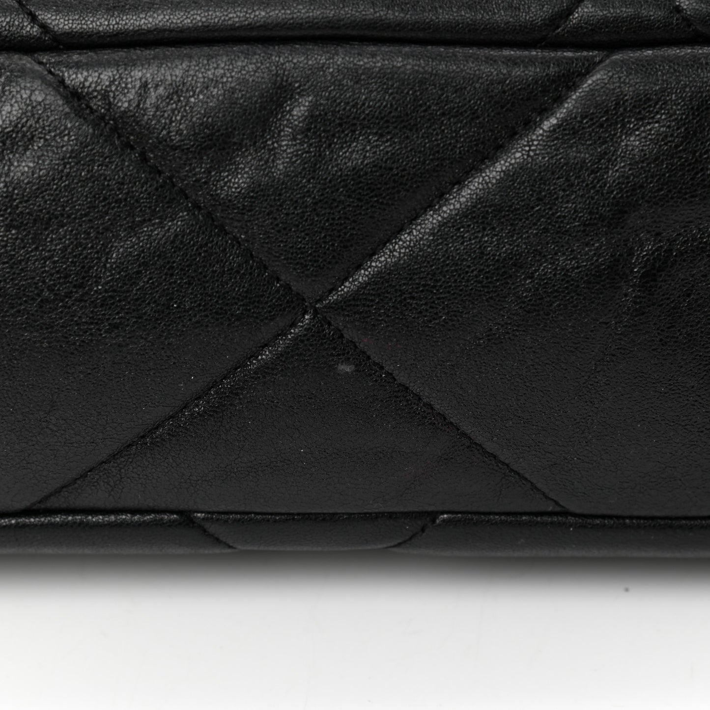 Goatskin Quilted Large Chanel 19 Flap Black
