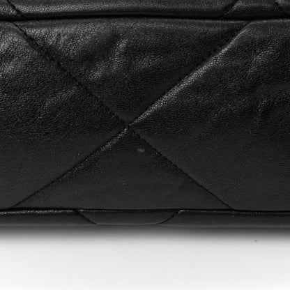 Chanel Goatskin Quilted Large Chanel 19 Flap Black 27 of 33