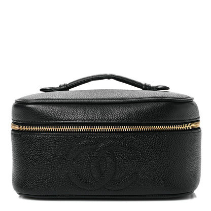 Chanel Caviar CC Vanity Cosmetic Case Black 1 of 10