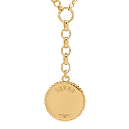 Foundrae 18K Yellow Gold Diamond Medium Karma Mixed Belcher Chain Necklace 3 of 4