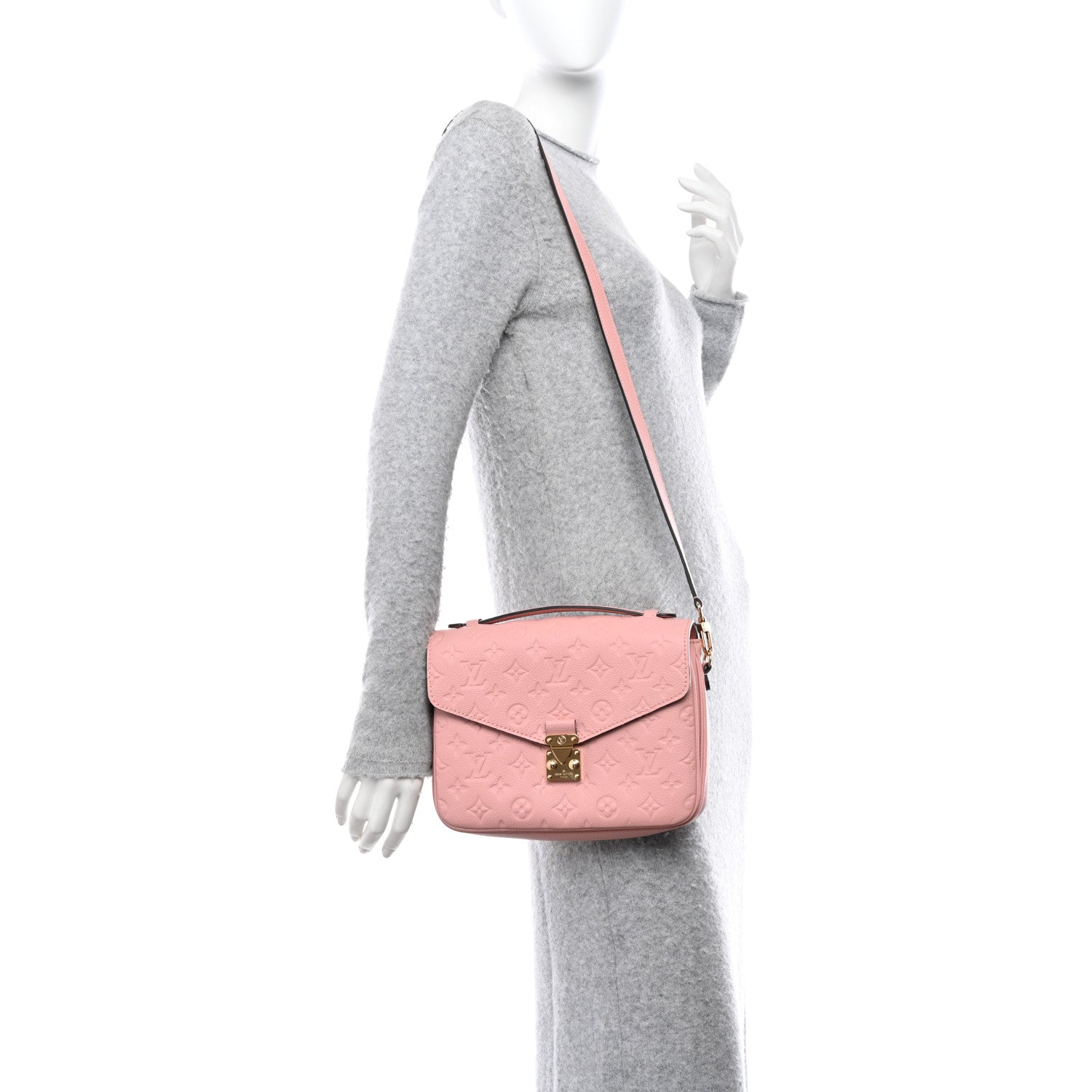 Louis Vuitton LOUIS VUITTON Empreinte Pochette Metis Rose Poudre 2 of 12