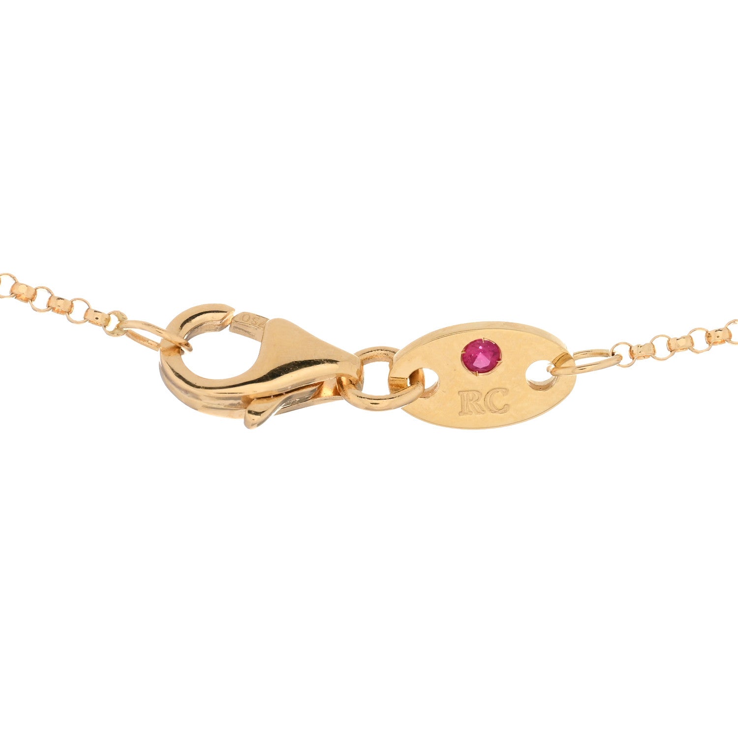 Roberto Coin 18K Yellow Gold Medium Princess Flower Pendant Necklace 3 of 3