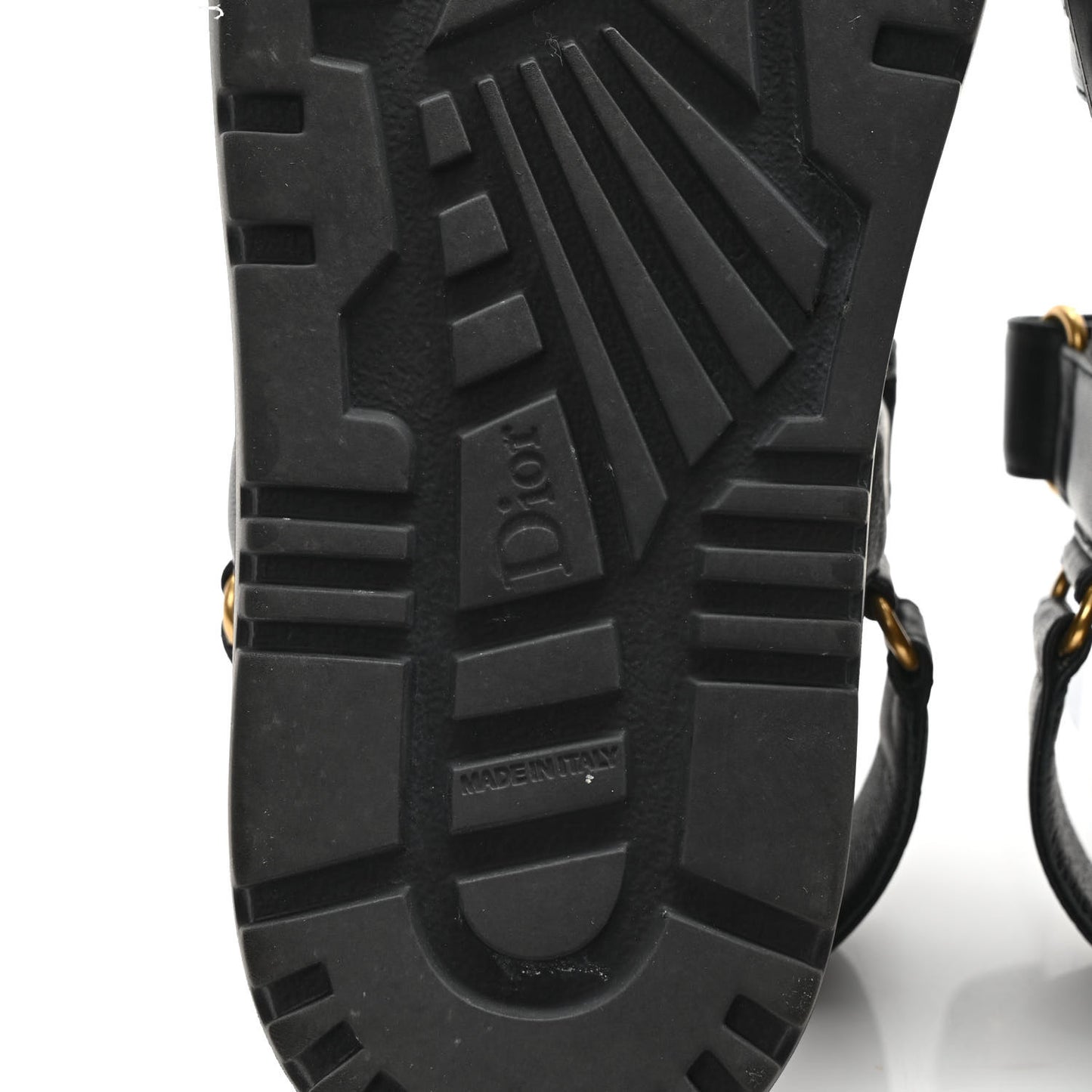 Lambskin Dioract 10mm Sandals 38 Black