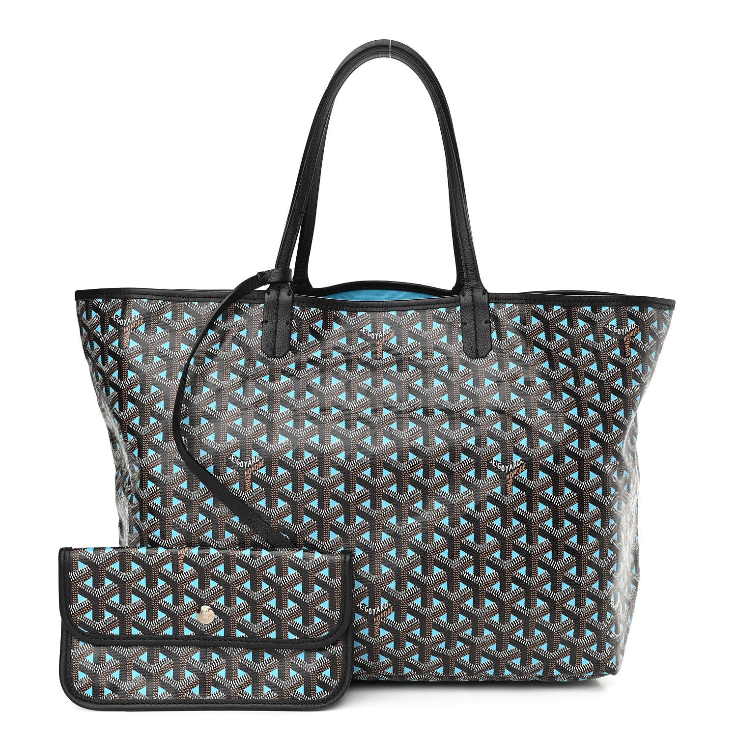 Goyard Goyardine Saint Louis Claire Voie PM Black Blue 1 of 13