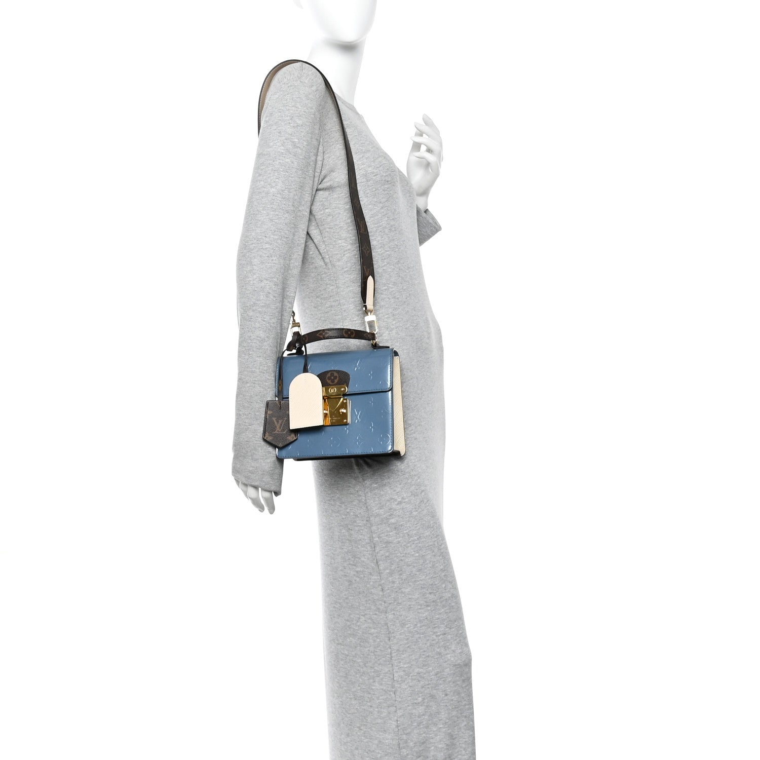 Louis Vuitton Vernis Epi Monogram Spring Street Light Blue 2 of 10