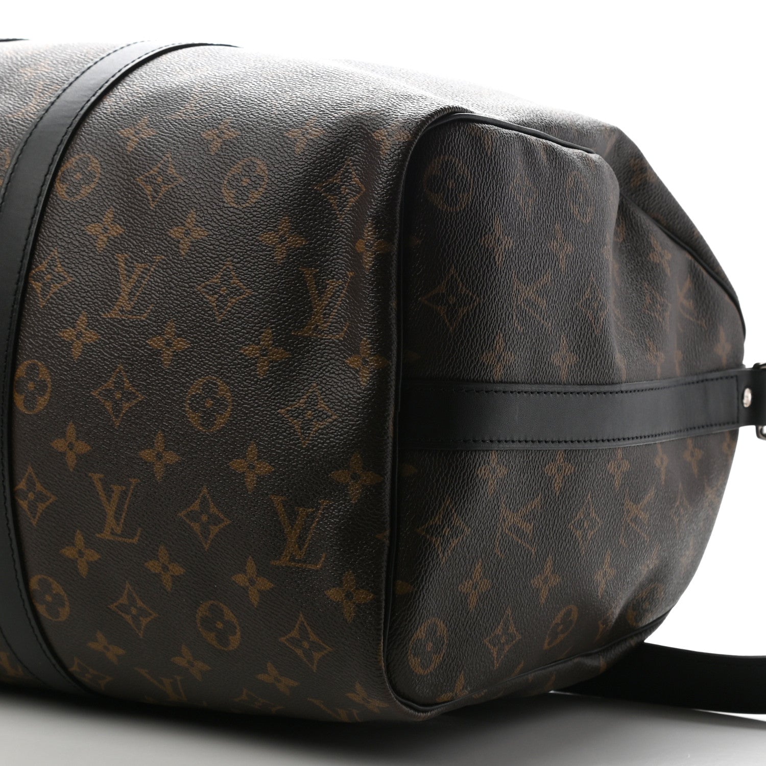 Louis Vuitton Monogram Macassar Keepall Bandouliere 45 10 of 13