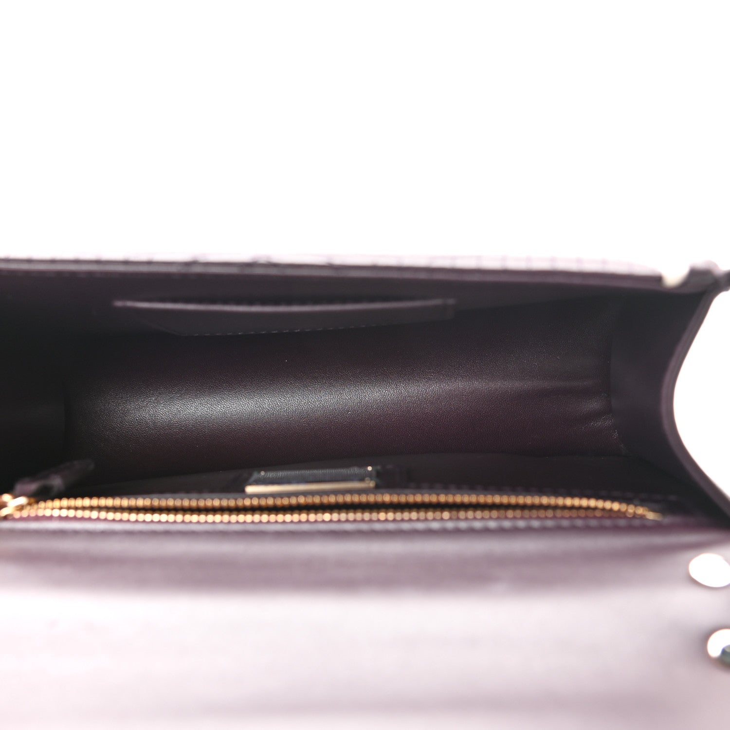 Bulgari Quilted Nappa Smooth Calfskin Serpenti Forever Diamond Blast Shoulder Bag Plum 5 of 9