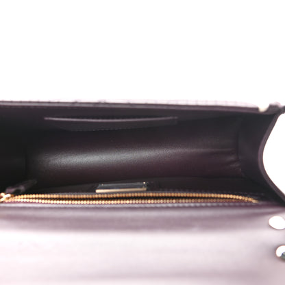 Bulgari Quilted Nappa Smooth Calfskin Serpenti Forever Diamond Blast Shoulder Bag Plum 5 of 9