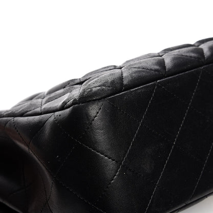 Chanel Lambskin Quilted Jumbo Single Flap Black 10 of 18