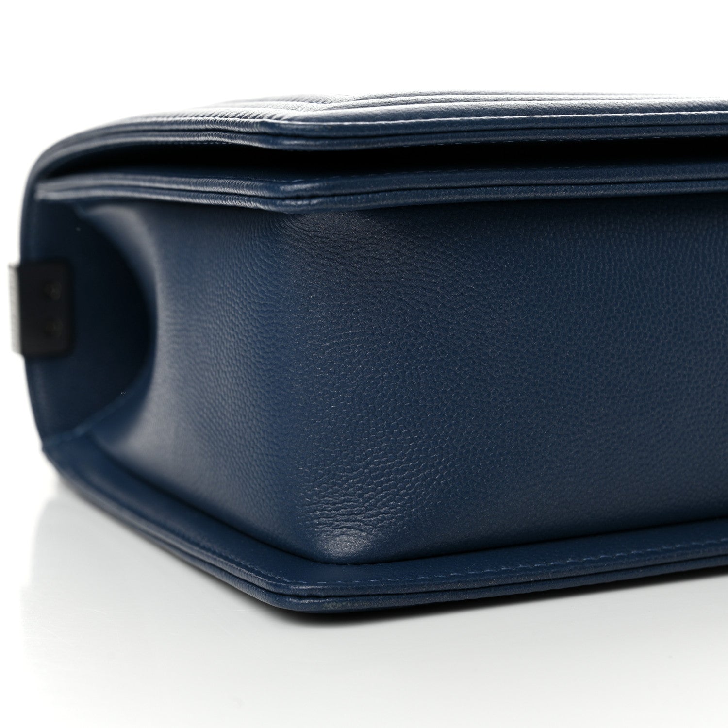 Chanel Caviar Quilted New Medium Boy Flap Blue 9 of 11