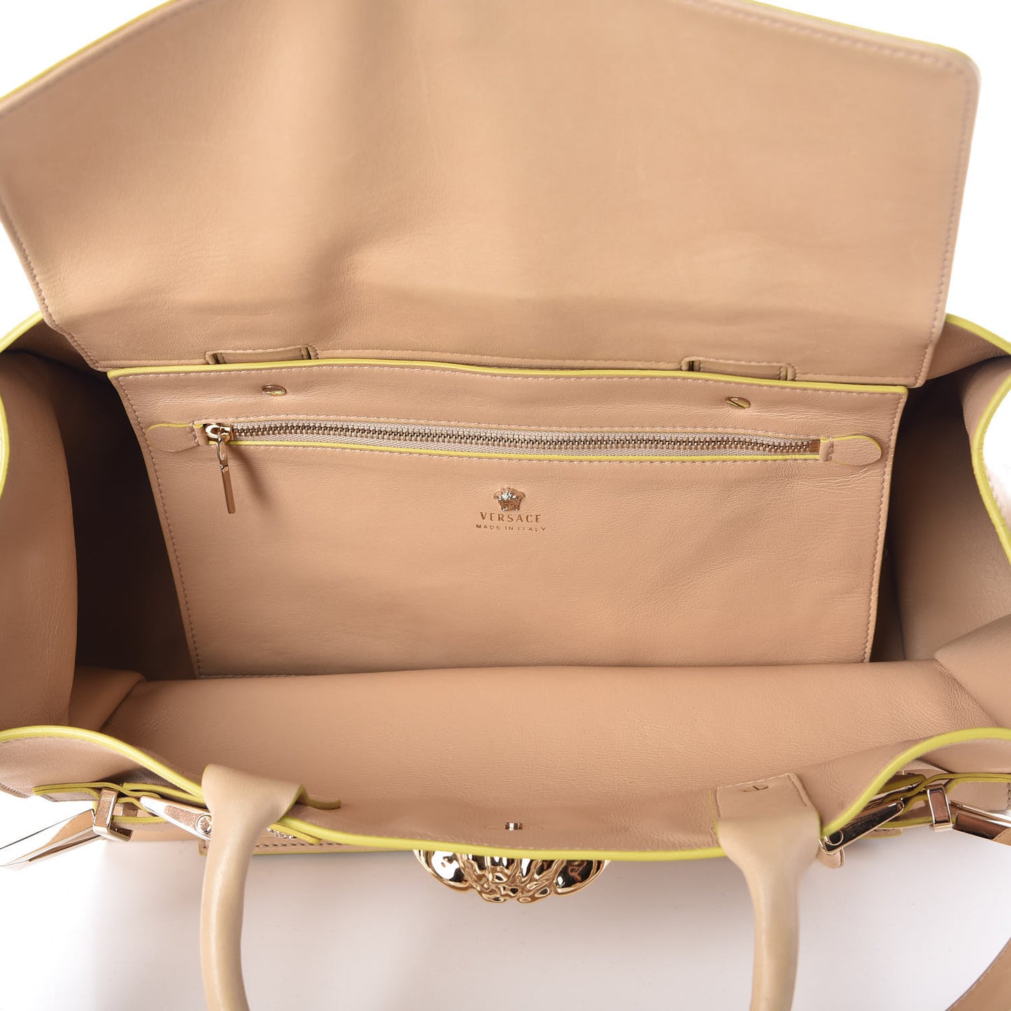 Calfskin Large Palazzo Tote Bag Beige