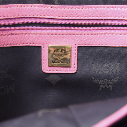 MCM Visetos Studded Medium Stark M Backpack Pink 5 of 18