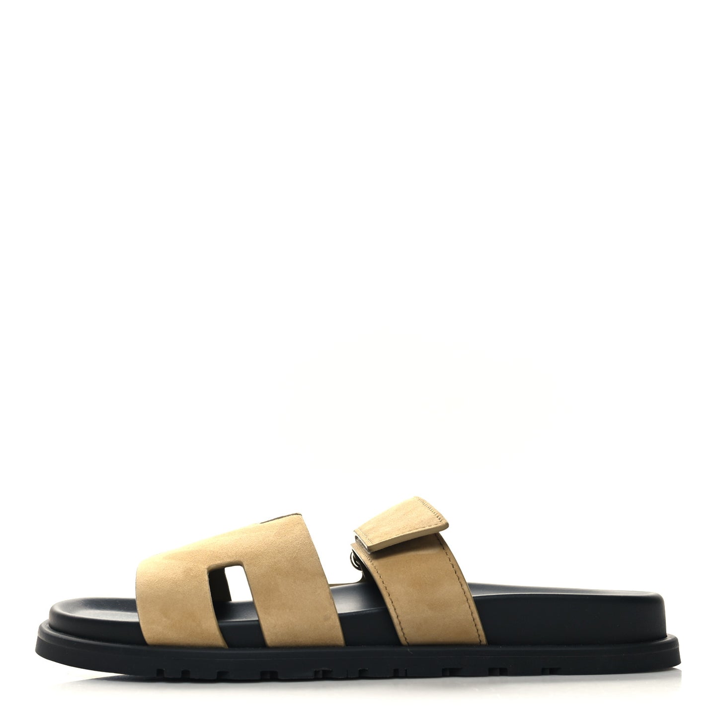 Suede Goatskin Mens Chypre Sandals 42 Beige Argile