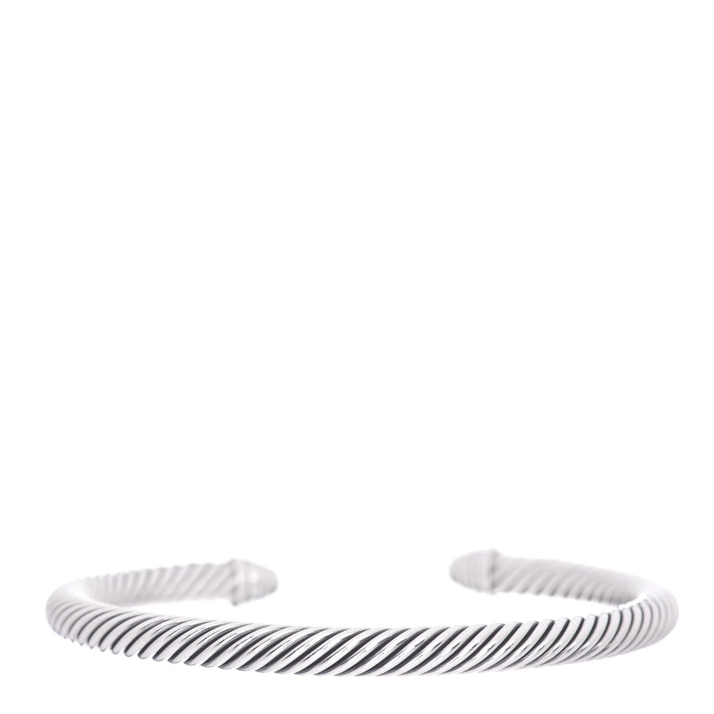 Sterling Silver Diamond 5mm Cable Classics Dome Bracelet