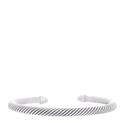 David Yurman Sterling Silver Diamond 5mm Cable Classics Dome Bracelet 3 of 4