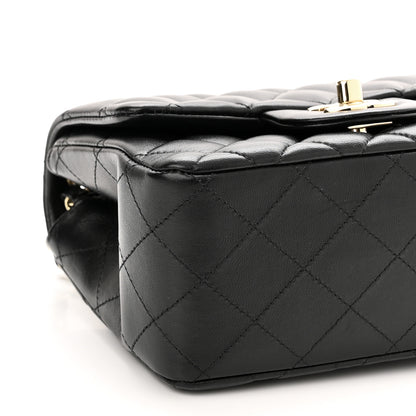 Chanel Lambskin Quilted Mini Square Flap Black 9 of 14